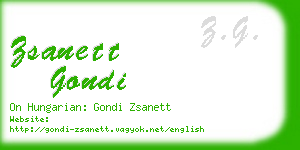 zsanett gondi business card